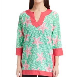 Simply Southern Starfish Notch Neck Tunic Sz S